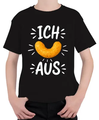 Produktbild von Ich flipp aus Erdnussflip Snack Lustiger Spruch Sarkasmus Knusper Kinder T-Shirt, Schwarz, 152