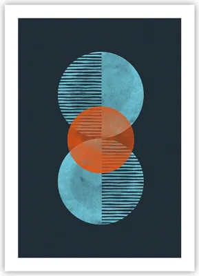 Produktbild von Poster - Poster ohne Rahmen - Abstraktion Räder Gürtel - 50x70 cm - Wand Bild - Wanddeko - Wandbilder - Kunstposter - Wandposter - Bilder - Kunstdruck - Wanddekoration - Wandbild - P2XPA50x70-4670