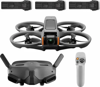 Produktbild von DJI Avata 2 Pr, 4 Rotoren, 12 MP, 3840 x 2160 Pixel, 13000 m, 2150 mAh, Schwarz, Grau