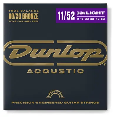 Produktbild von JIM DUNLOP - DAB1152 - Akustikgitarren-Saiten - Bronze 80/20 Medium Light 11-15-22-32-42-52