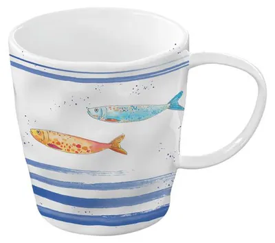 Produktbild von Tasse, Becher Maritim Fische BORD DE MER 350ml Porzellan Easy Life