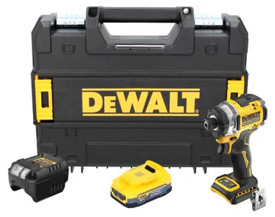 Productafbeelding van DeWalt DCF 860 E1T accu-slagmoersleutel 18 V 282 Nm 1/4" borstelloos + 1x Powerstack-accu 1,7 Ah + oplader + TSTAK