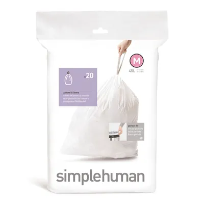 Obrázek produktu pro Pytle na odpadky 20 ks - velikost M 45L / simplehuman