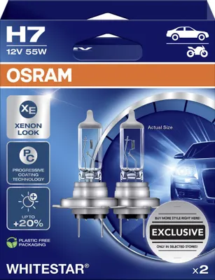 Produktbild von Osram Scheinwerferlampe H7 Whitestar 2.0 2 Stück
