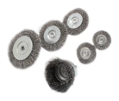 Immagine prodotto di Set di spazzole metalliche da 6 pezzi per trapano/avvitatore a batteria