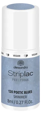 Productafbeelding van Alessandro Striplac Peel Off, kleur: Poetic Blues, 8 ml, merk: Modrá, 1 stuk