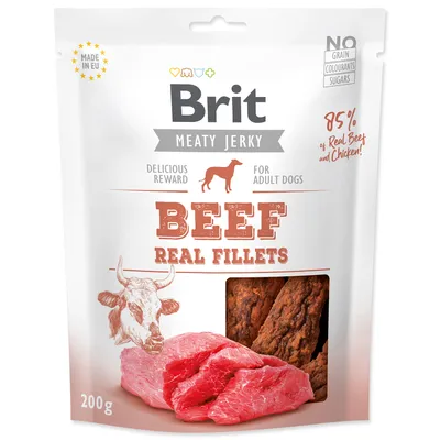 Immagine prodotto di Snack BRIT Jerky Filetti di manzo e pollo 200 g