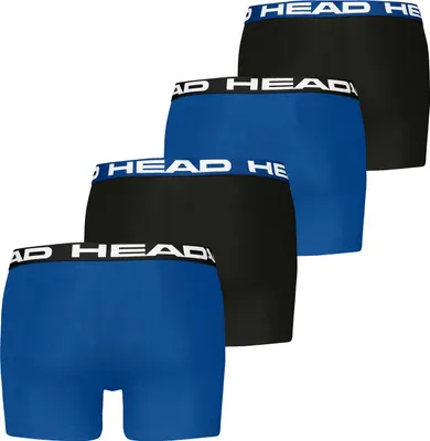 Produktbild von Head Herren Basic Boxer Pant Shorts Unterwäsche Unterhose 4 er Pack, Farbe:Black / Blue, Bekleidungsgröße:M