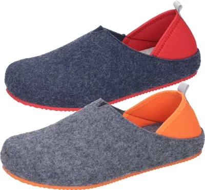 Produktbild von Dr. Brinkmann Damen Hausschuhe Filz Pantoffeln Slipper 340296, Größe:42 EU, Farbe:Blau