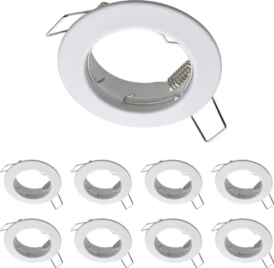 Produktbild von 9er Set Oktaplex Einbauspots 60mm Lochmaß Deckenstrahler Weiß