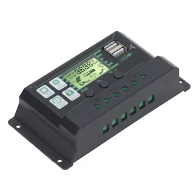 Produktbild von PWM-Solarladeregler,PWM-Solarladeregler 12V 24V,PWM-Solarladeregler 100A,Solarladeregler,PWM-Solarladeregler-Regler,Dual-USB-Photovoltaik-Panelregler,Photovoltaik-Panelregler