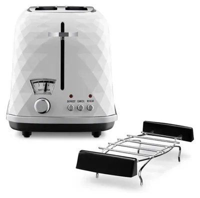 Image de De'Longhi Brillante CTJ 2103.W - grille-pain - 2 disques - 2 fentes - blanc