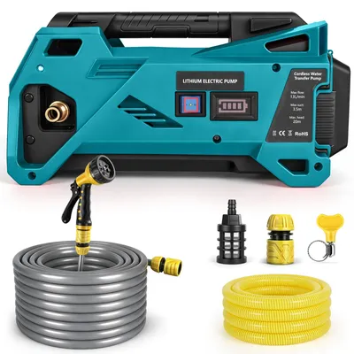 Akku-Wasserpumpe 80 W, 12 l/min, 30 m, selbstansaugend, für Makita 18 V