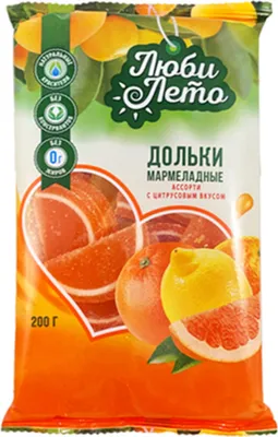 Produktbild von Gelee Konfekt Dolki Zitrusfrüchte 200g