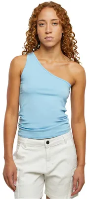 Produktbild von Urban Classics Damen Top Ladies Asymmetric Top balticblue L