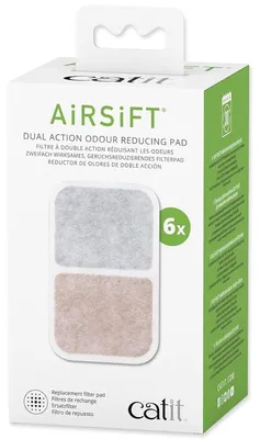 Immagine prodotto di Catit Airsift Filtro antiodore a doppia azione 6 unità Bianco Bianco Taglia unica