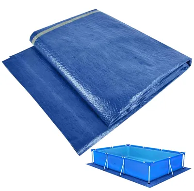 Productafbeelding van Zwembadzeil, Grondzeil 300 x 180 cm voor Rechthoekige Zwembaden, Blauw