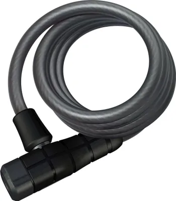 Produktbild von ABUS Spiralkabelschloss Primo 5510K/180 + SCMU-Halterung - Fahrradschloss aus 10 mm starkem, flexiblem Kabel - ABUS-Sicherheitslevel 3 - 180 cm - Schwarz