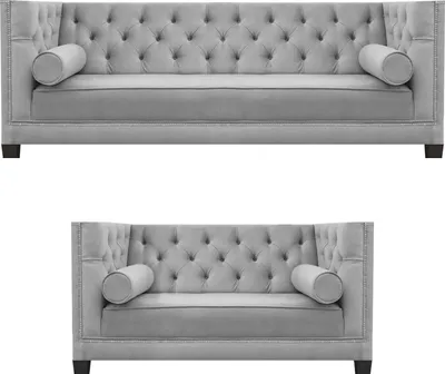 Produktbild von Grau Sofas Couch Wohnzimmer Garnituren Textil Sofagarnitur Einrichtung 3+2