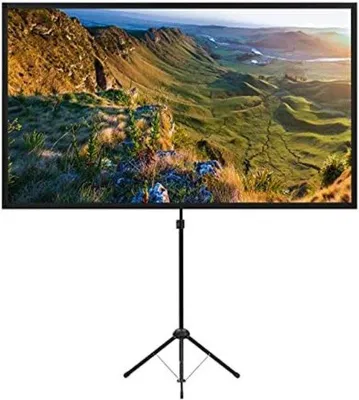 Produktbild von Famanu Beamerleinwand 80 Zoll - Mit Stativ und hoher Bildqualität