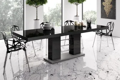 Produktbild von Design Esstisch Tisch HE-111 Hochglanz ausziehbar 160 bis 260 cm