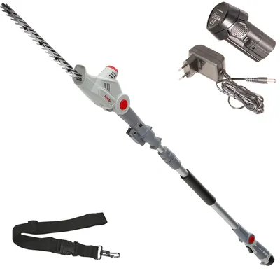 Teleskop-Heckenschere 41 cm, 16 mm, 135° Winkel, inkl. Akku & Lader