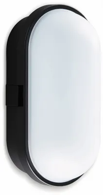Produktbild von Heitronic LED-Oval Leuchte TOLEDO, 10 W, 700 lm, 4000 K, IP 65, schwarz