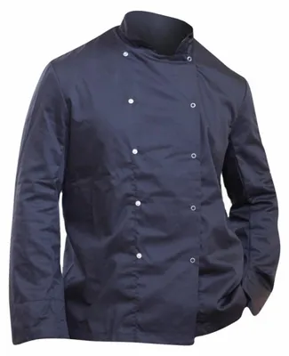 Produktbild von Dennys Herren Economy Kochjacke, Langarm LT779 (S) (Schwarz)