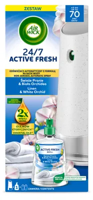 Produktbild von Air Wick Lufterfrischer Active Fresh Wäsche und Orchidee 228 ml