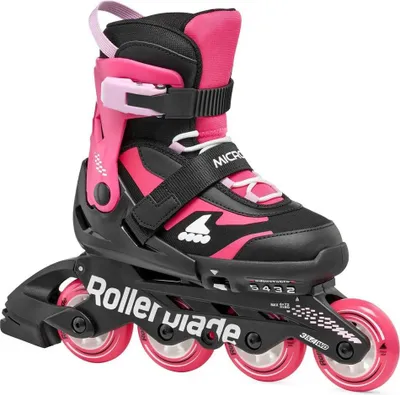 Immagine prodotto di Pattini in linea Rollerblade Microblade per bambini, neri, taglia 36 1/2, per bambini, neri, taglia 36 1/2