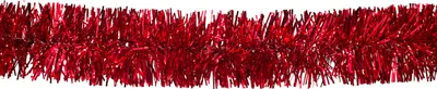 Produktbild von Weihnachtsgirlande Lametta 5cm, 3 Meter rot
