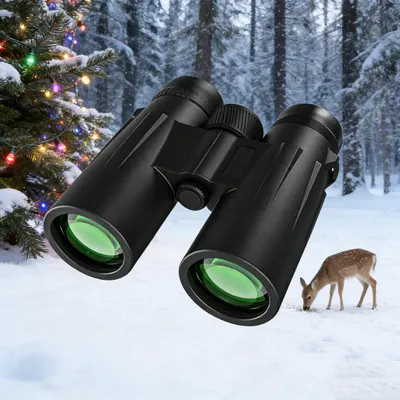 Obrázek produktu pro Dalekohled 12x50 HD s hranolem BAK4 HD + objektiv FMC, dalekohled s adaptérem na telefon pro fotografování, dalekohled pro dospělé pro pozorování ptáků
