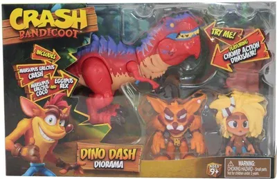 Produktbild von Bandai Crash Bandicoot Dino Dash Diorama Spielzeugfigur mehrfarbig