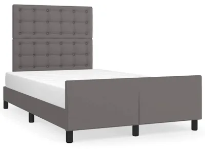 Obrázek produktu pro Rám postele bez matrace šedý 120x190 cm Imitace kůže