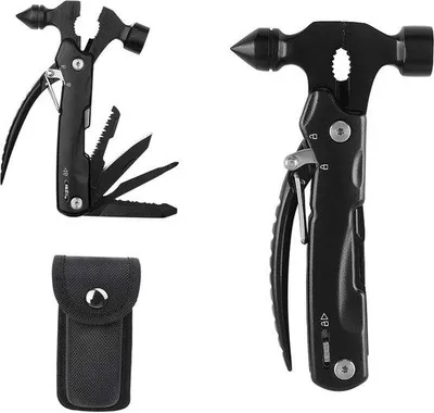 Produktbild von Famanu Multifunktionshammer 12-in-1 - Werkzeug für Outdoor und Alltag