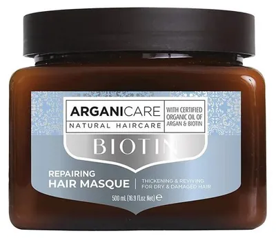 Productafbeelding van Arganicare, Biotine, Haarmasker, Herstellend, 500 ml