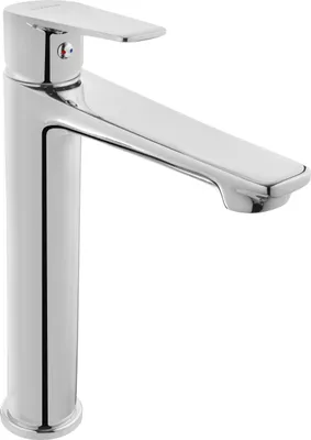 Produktbild von BADLAND Waschtischarmatur Wasserhahn Hoch DOKOS Mischbatterie für Badezimmer in Silber