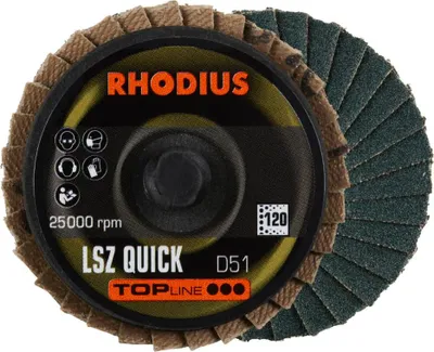 Zdjęcie produktu dla RHODIUS Ściernica z ostrzami cyrkonowymi LSZ QUICK 51 P120 TOPline 303933