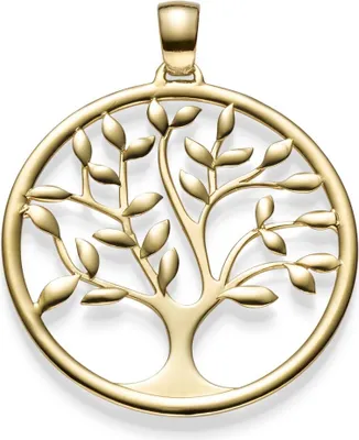 Produktbild von Anhänger Amulett Baum Lebensbaum aus 585 Gold Gelbgold Goldanhänger 40x33mm