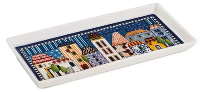 Immagine prodotto di EGAN Vassoio "Paese Mio" Blu 19×9 cm