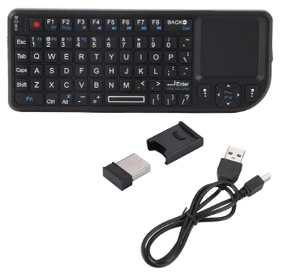 Productafbeelding van Compact Draadloos Toetsenbord met Touchpad en Muis, Oplaadbaar