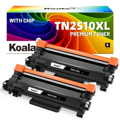 Image de Cartouche de toner TN2510XL - Compatible avec les imprimantes Brother - Lot de 2