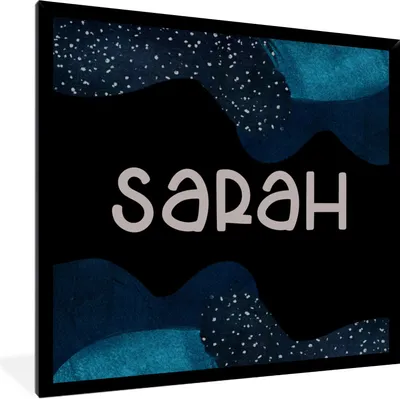 Produktbild von MuchoWow® Gerahmtes Poster Sarah - Pastell - Mädchen 40x40 cm - Poster mit Schwarzem Bilderrahmen Wandposter Rahmen Foto Bilder - Mit Rahmen - Wanddekoration Schlafzimmer