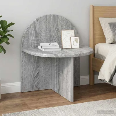 Zdjęcie produktu dla Maison Exclusive - Komoda nocna, kolor Sonoma (szary), wymiary: 40 x 35,5 x 45,5 cm, materiał: płyta wiórowa