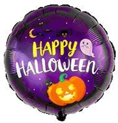 Obrázek produktu pro Balónek foliový - Happy Halloween - kulatý - 45 cm