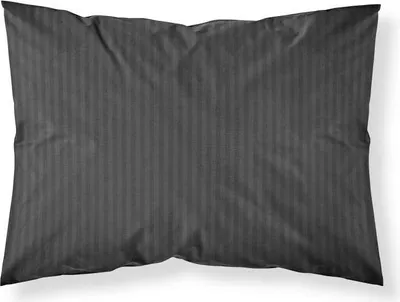 Produktbild von Kissenbezug, Schlafkissenbezug, Damast, 100% Baumwolle, Streifen 40x40 Schwarz