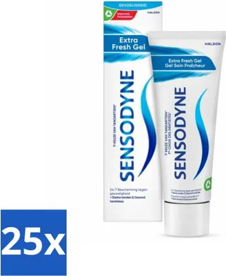 Zdjęcie produktu dla Sensodyne Pasta do zębów Extra Fresh Żel odświeżający 75 ml - Value pack - 25 szt
