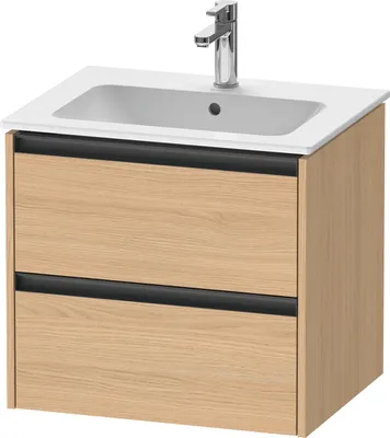 Produktbild von Duravit Ketho.2 Wastafelonderkast 61x48x55 cm Mat Natuur Eiken