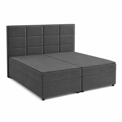 Obrázek produktu pro Kontinentální postel RIO, tmavě šedá, rozměry 120 x 108 x 200 cm, včetně matrace a úložného prostoru, Obrázek vytvořený pomocí AI
