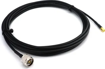 Zdjęcie produktu dla kabel koncentryczny 2m RP-SMA męski do N męski RG58 - 2-metrowy niskostratny kabel antenowy 50 Ohm - do anteny routera WiFi Bezprzewodowy modem radiowy RF WLAN